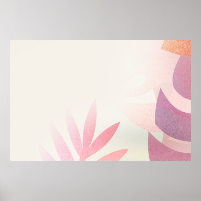 Blankleafonsterarahmen Poster (Vorne)