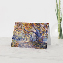 Blankokarte "Autumn Road"