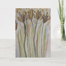 Blankokarte für das Feld frei lebender Blume Karte