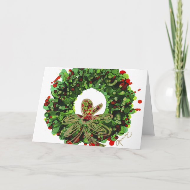 Blankokarte für den Weihnachtsschaden Dankeskarte (Vorderseite)