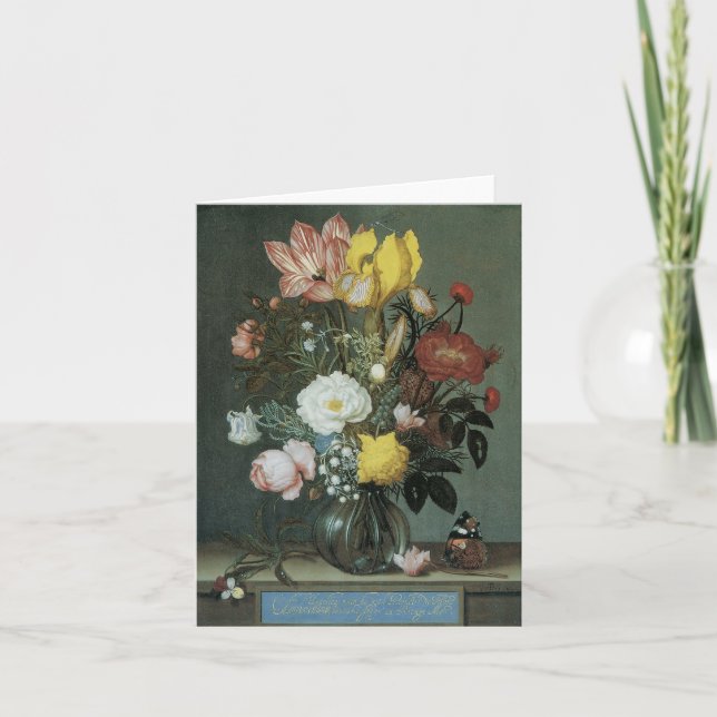 Blankokarte für florale Fine Art Karte (Vorderseite)