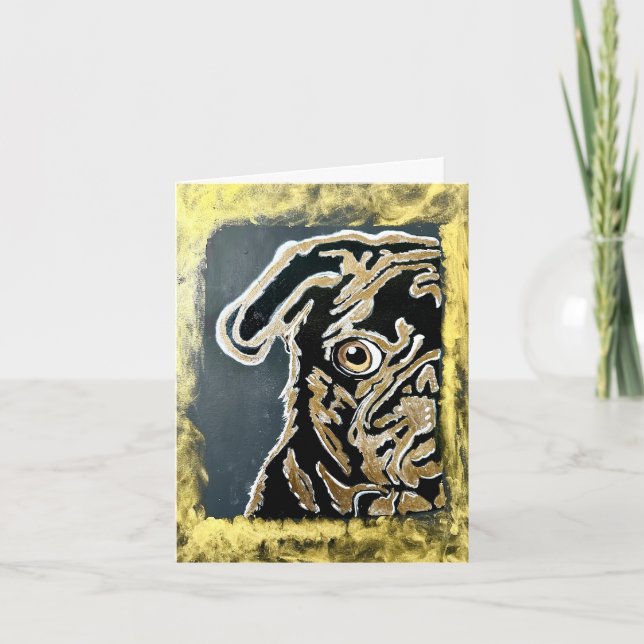 Blankokarte für Mops Karte (Vorderseite)