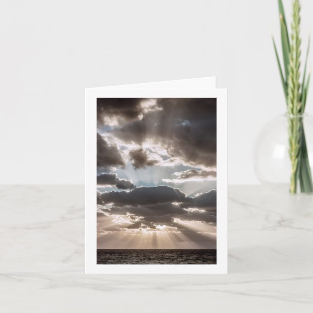 Blankokarte für Sonnenstrahlen auf Inspiration Karte (Vorderseite)