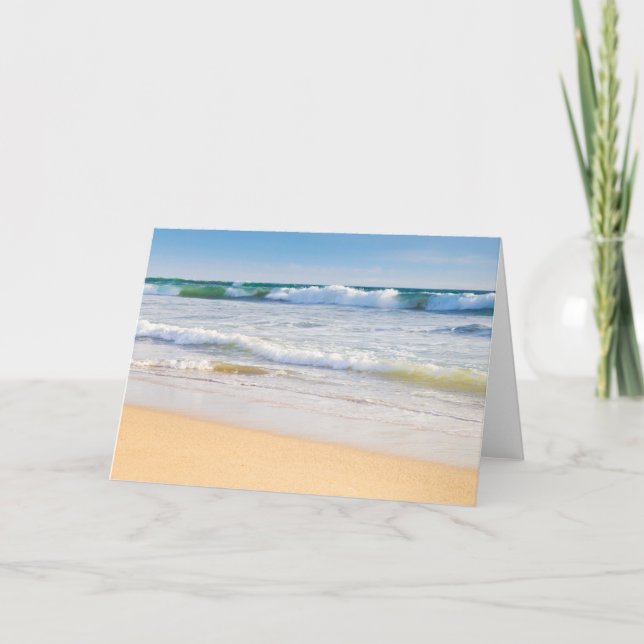 Blankokarte für Strand und Meer Karte (Vorderseite)