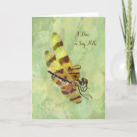 Blankokarte mit Dragonfly