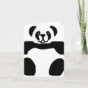 Blankokarte Panda Karte