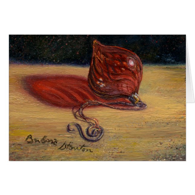 Blankokarte "Red Glass Ornament" (Vorderseite (Horizontal))