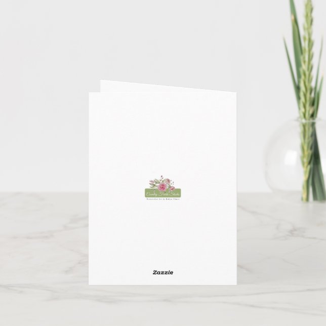 Blankonotecards für Pferde in Aquarellen (Rückseite)