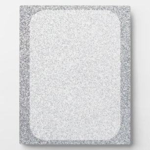 Blankovorlage für Silver Glitzer Fotoplatte