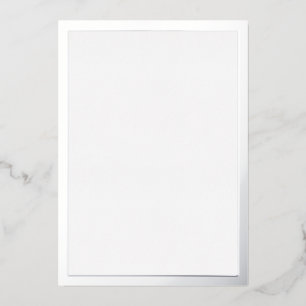 Blanksilber Folieneinladung