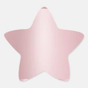 Blankvorlage Roségold Moderne Elegante Trendige Stern-Aufkleber