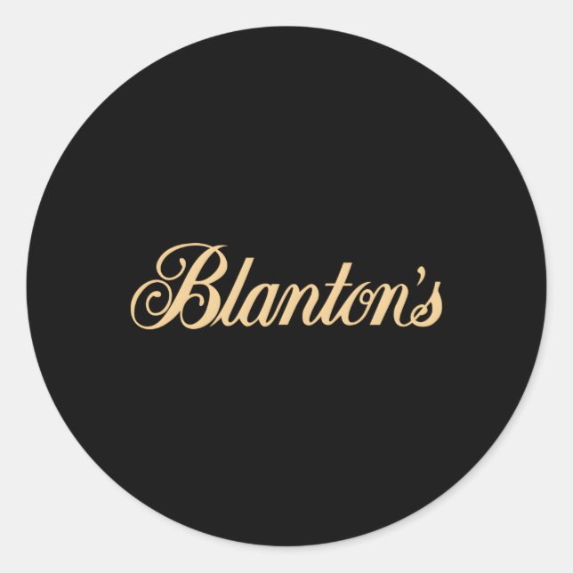 Blanton's Small Batch Kentucky Bourbon Whiskey Runder Aufkleber (Vorderseite)