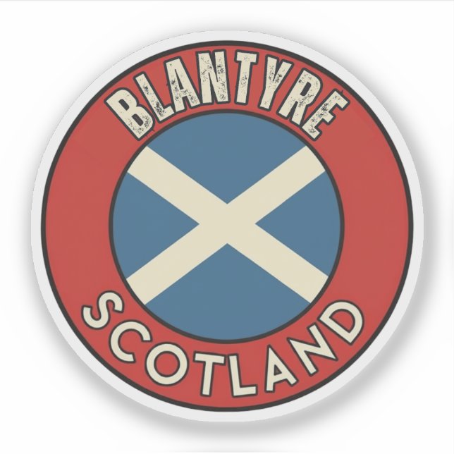 Blantyre, Schottland Aufkleber (Vorderseite)