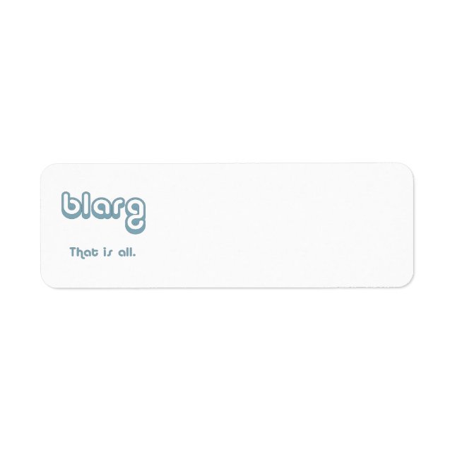 blarg. (Vorne)