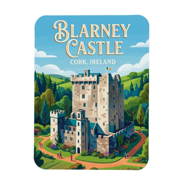 Blarney Castle Irland Magnet (Vertikal)