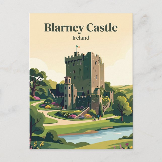 Blarney Castle Irland Postkarte (Vorderseite)