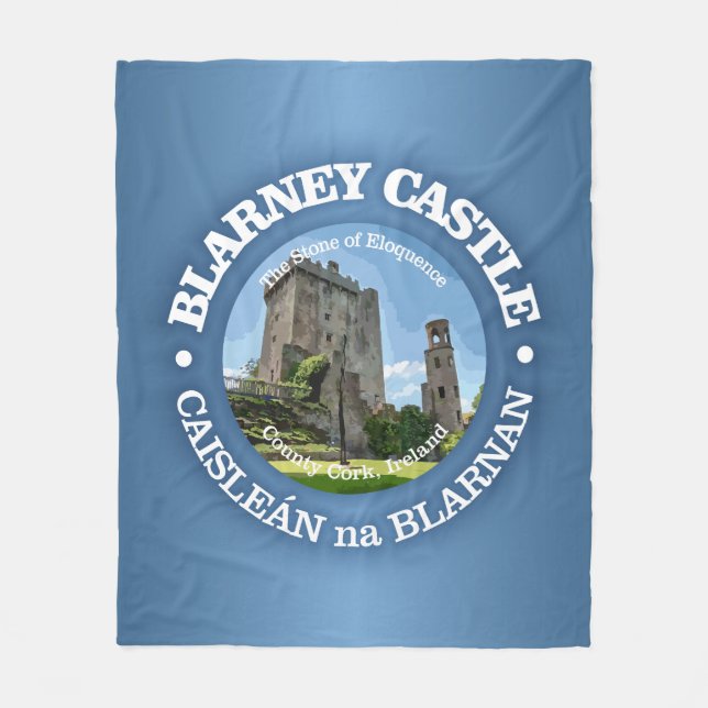 Blarney Castle (rd) Fleecedecke (Vorderseite)
