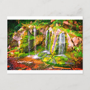 Blarney Castle Waterfall Postkarte