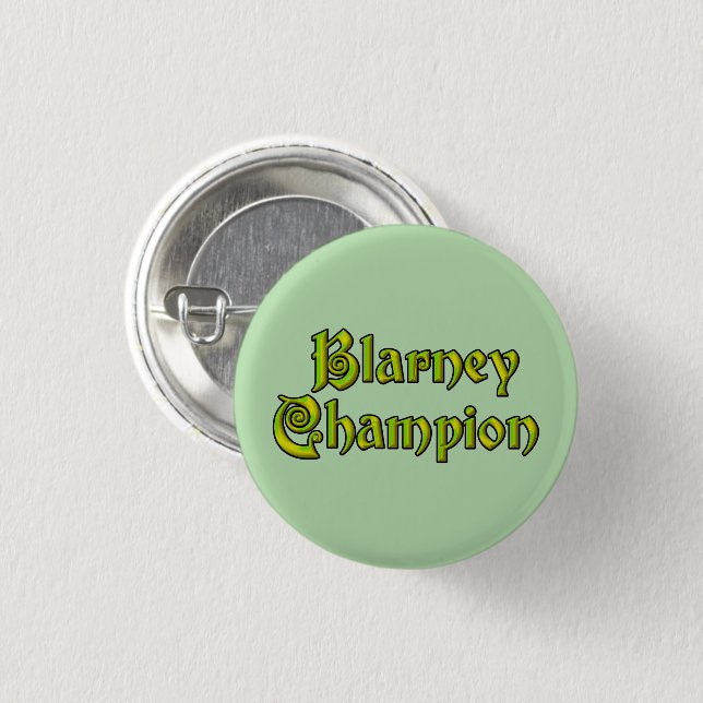 Blarney Champion green small button (Vorne & Hinten)