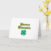 Blarney Champion Grußkarte (horizontal)
