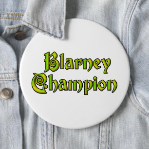 Blarney Champion weiße kolossale Knöpfe Button