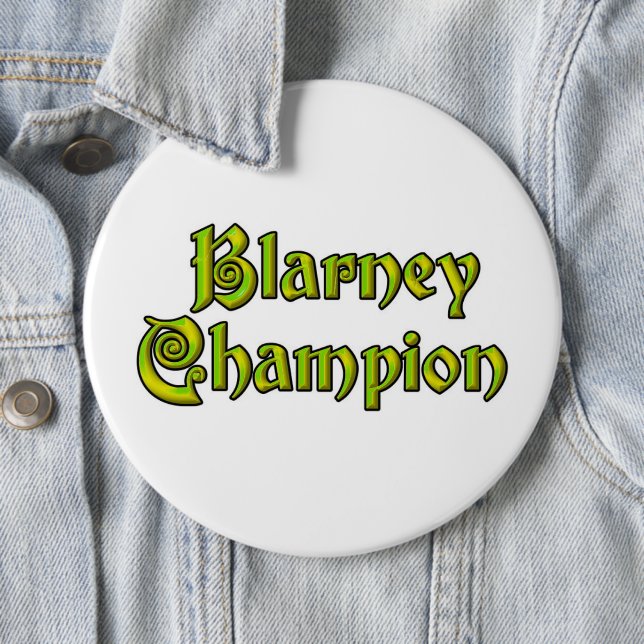 Blarney Champion weiße kolossale Knöpfe Button (Beispiel)