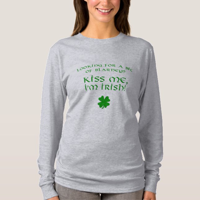 Blarney Kiss - irisch T-Shirt (Vorderseite)