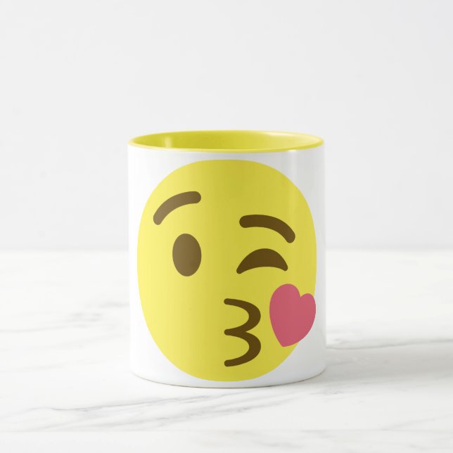 Blasa Kiss Emoji Tasse (Zentrum)