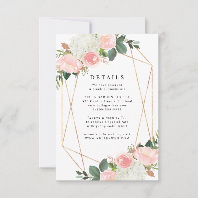 Bläschen | Angaben zur Hochzeit RSVP Karte (Vorderseite)