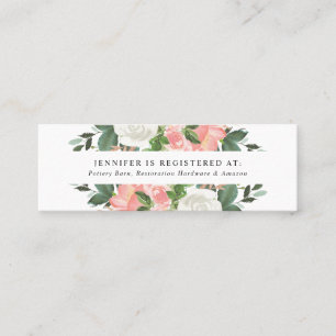 Bläschen   Bridal Registry Cards Mini Visitenkarte