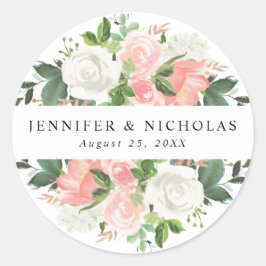 Bläschen | Hochzeit Runder Aufkleber