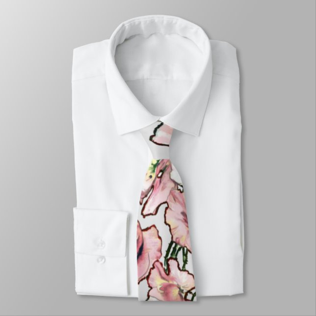 Bläschen Necktie |Trendy Floral Wedding Krawatte (Gebunden)