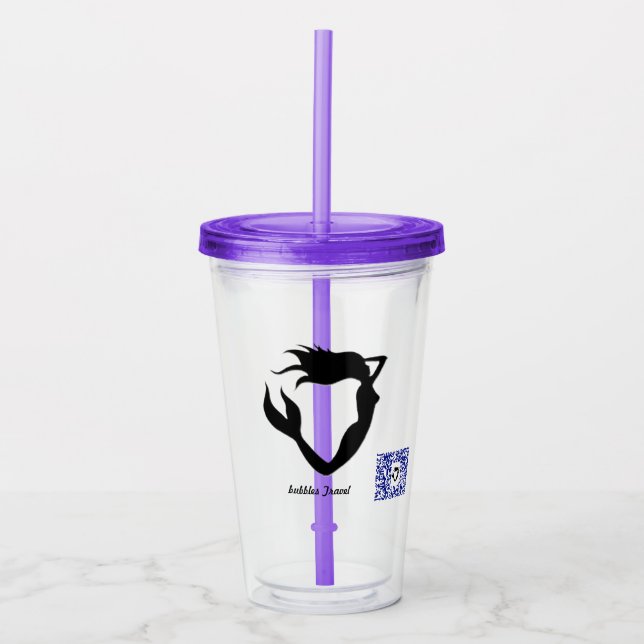 Bläschen Reisematerial Acrylic Tumbler Acryltrinkbecher (Vorderseite)
