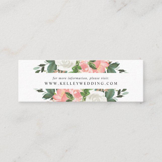 Bläschen | Website-Karten für Hochzeiten Mini Visitenkarte (Vorderseite)