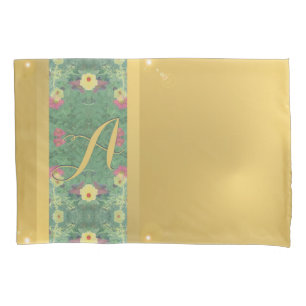 Bläschenförmige Monogramm-Pillowcase Kissenbezug