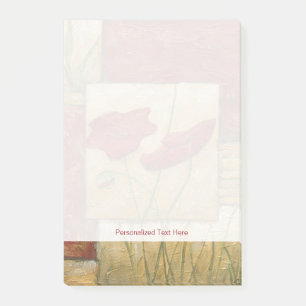 Bläschenmalerei mit sichtbarem Pinselstrich Post-it Klebezettel