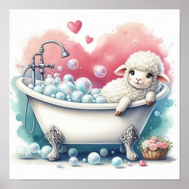 Blase Bath Sheep Poster (Vorne)