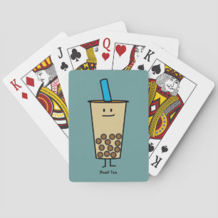 Blase Boba Perlen-Milch-Tee-Tapiokabälle Spielkarten
