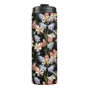 Blase Campion Glocken: Aquarellfarbene Blüten Thermosbecher