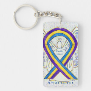 Blase Cancer Angel Awareness Ribbon Schlüsselanhän Schlüsselanhänger