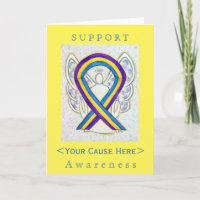 Blase Cancer Awareness Ribbon individuelle Karte