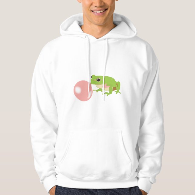Blase Gum Frosch blasen Blase Hoodie (Vorderseite)