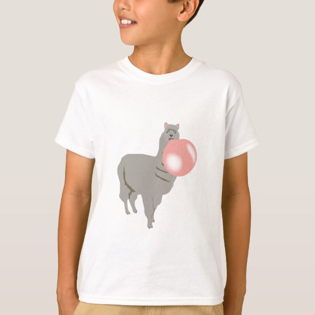 Blase Gum Llama Blasblase T-Shirt (Vorderseite)