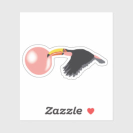Blase Gum Toucan blasen Blase Aufkleber