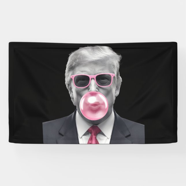 Blase Gum Trump Donald Trump 2024 Wahl für Trump Banner (Horizontal)