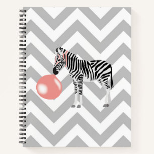 Blase Gum Zebra Blasen Blase Notizbuch