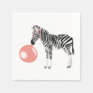 Blase Gum Zebra Blasen Blase Serviette