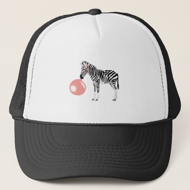 Blase Gum Zebra Blasen Blase Truckerkappe (Vorderseite)