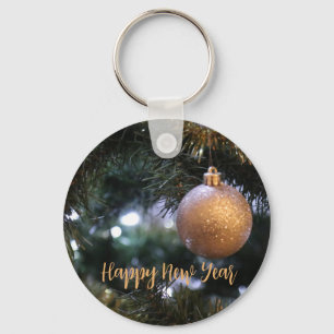 Blase hängt an Weihnachtsbaum Tote Tasche Schlüsselanhänger