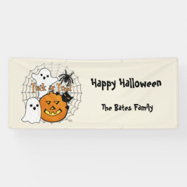Blase im nächtlichen Halloween Banner